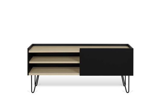 TEMAHOME - Nina Tv Table in Light Oak / Pure Black / Black - 9003639548 veiw 1