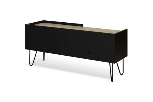 TEMAHOME - Nina Tv Table in Light Oak / Pure Black / Black - 9003639548 veiw 2