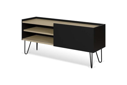 TEMAHOME - Nina Tv Table in Light Oak / Pure Black / Black - 9003639548 veiw 4