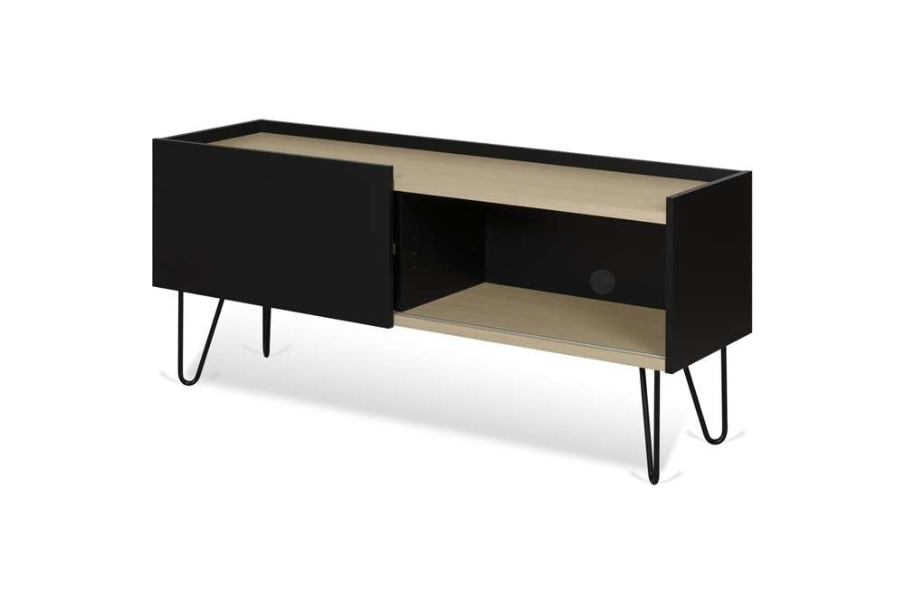 TEMAHOME - Nina Tv Table in Light Oak / Pure Black / Black - 9003639548 veiw 5