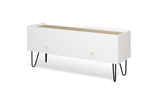 TEMAHOME - Nina Tv Table in Light Oak / Pure White / Black - 9003639555 veiw 2
