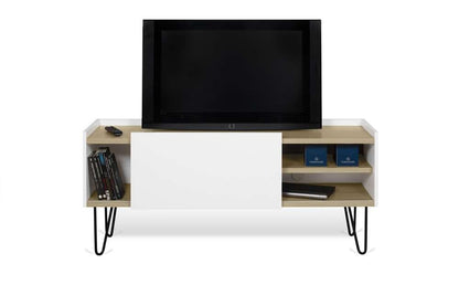 TEMAHOME - Nina Tv Table in Light Oak / Pure White / Black - 9003639555 veiw 3