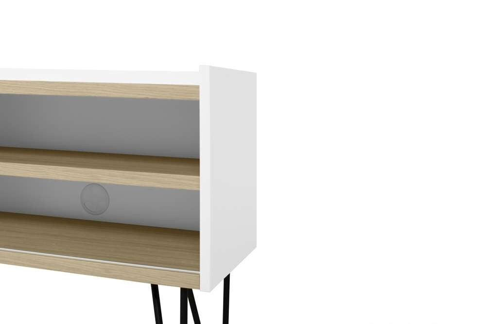 TEMAHOME - Nina Tv Table in Light Oak / Pure White / Black - 9003639555 veiw 4