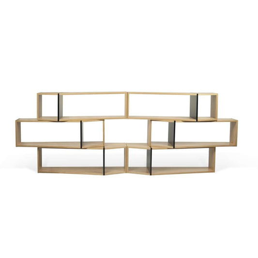 TEMAHOME - One Module Bookcase in Oak / Pure Black - 9500320064 veiw 1