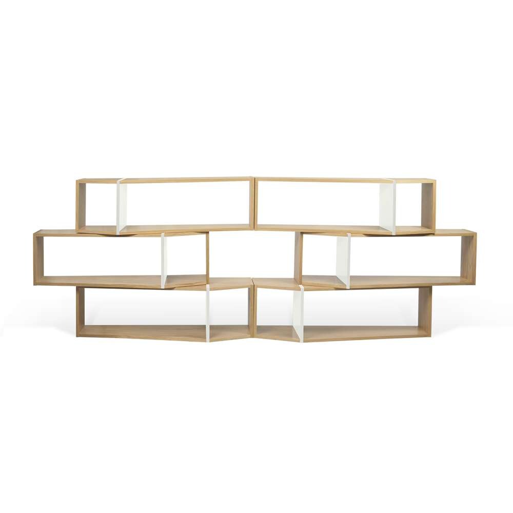 TEMAHOME - One Module Bookcase in Oak / Pure White - 9500320057 veiw 1