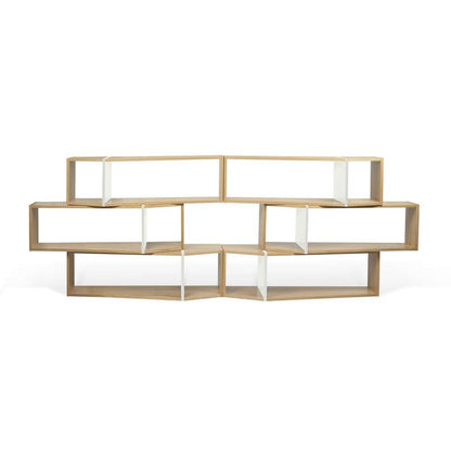 TEMAHOME - One Module Bookcase in Oak / Pure White - 9500320057 veiw 1