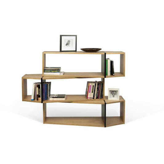 TEMAHOME - One Module Bookcase in Oak / Pure Black - 9500320026 veiw 1