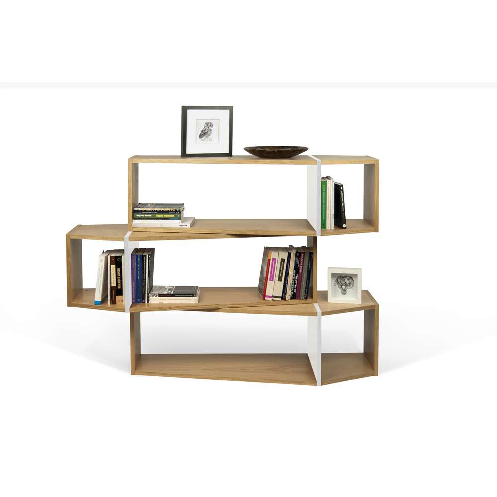TEMAHOME - One Module Bookcase in Oak / Pure White - 9500320019 veiw 1