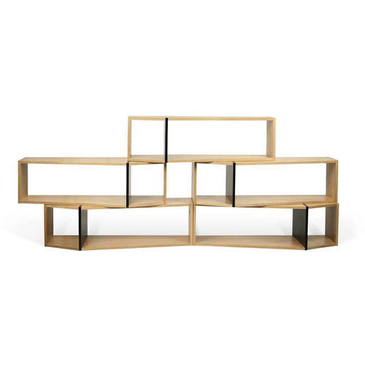 TEMAHOME - One Module Bookcase in Oak / Pure Black - 9500320040 veiw 1
