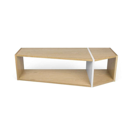TEMAHOME - One Module Bookcase in Oak / Pure White - 9500320033 veiw 1