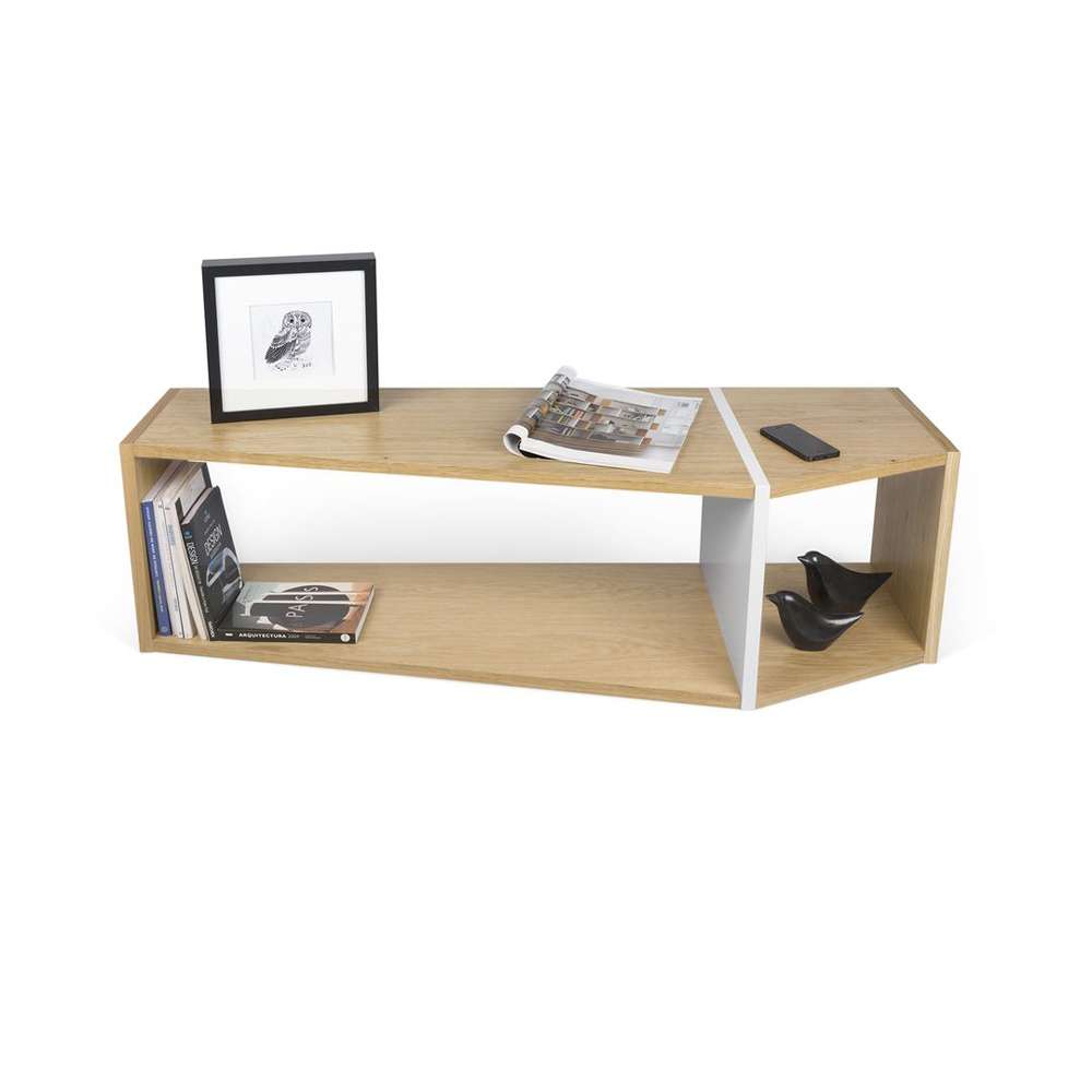 TEMAHOME - One Module Bookcase in Oak / Pure White - 9500320033 veiw 4