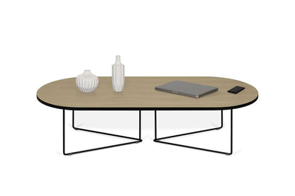 TEMAHOME - Oval Coffee Table in Light Oak and Black Steel - 9500629730 veiw 5