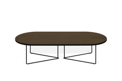 TEMAHOME - Oval Coffee Table in Walnut and Black Steel - 9500629709 veiw 1