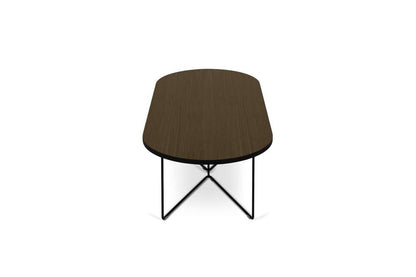 TEMAHOME - Oval Coffee Table in Walnut and Black Steel - 9500629709 veiw 3