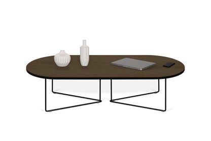 TEMAHOME - Oval Coffee Table in Walnut and Black Steel - 9500629709 veiw 4