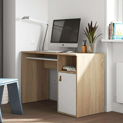 TEMAHOME - Oxford Desk in White / Oak Color - E1202A0321A42 veiw 6