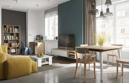 TEMAHOME - Oxford Desk in White / Oak Color - E1202A0321A42 veiw 7