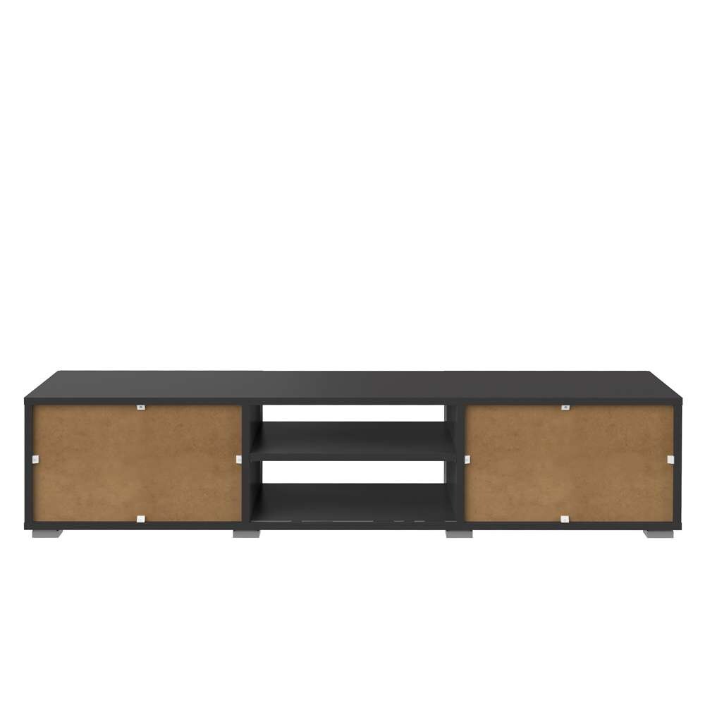 TEMAHOME - Podium 140 TV Stand with doors in Black / Concrete Look - E3153A7698A00 veiw 4