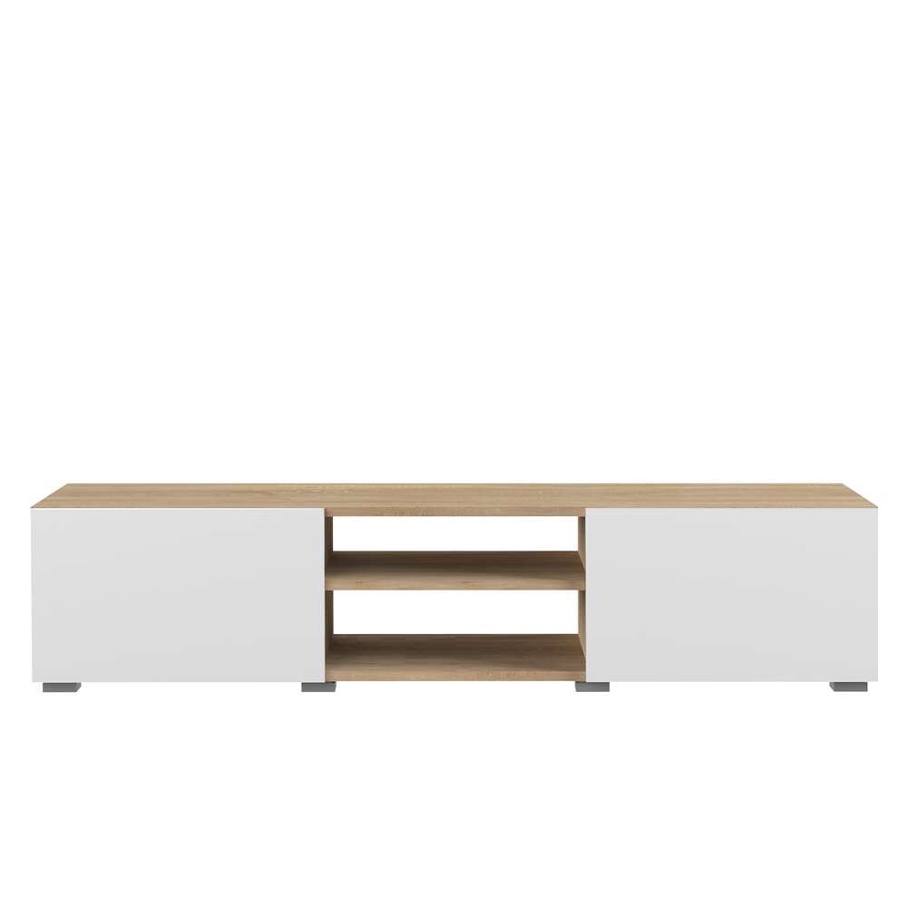 TEMAHOME - Podium 140 TV Stand with doors in White / Oak Color - E3153A3421A00 veiw 1