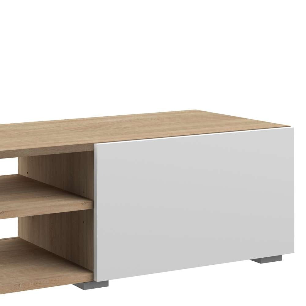 TEMAHOME - Podium 140 TV Stand with doors in White / Oak Color - E3153A3421A00 veiw 4