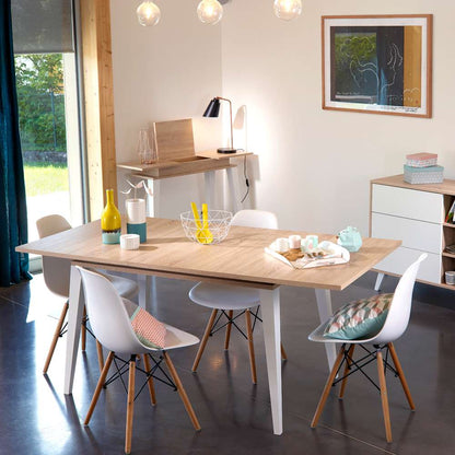 TEMAHOME - Prism Extendable Dining Table in Natural Oak Color - E2290A0300X00 veiw 6