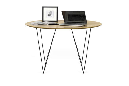 TEMAHOME - Row 47 Round Table with Trestles in Oak / Black Steel - 9500053627 veiw 3