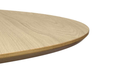 TEMAHOME - Row 47 Round Table with Trestles in Oak / Chrome - 9500053634 veiw 4