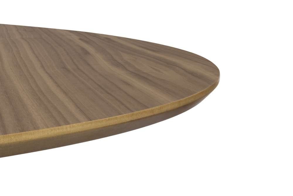 TEMAHOME - Row 47 Round Table with Trestles in Walnut / Chrome - 9500053603 veiw 4