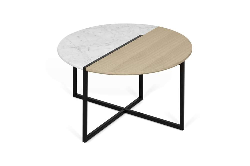 TEMAHOME - Sonata Coffee Table in White Marble / Light Oak  - 9003629228 veiw 3