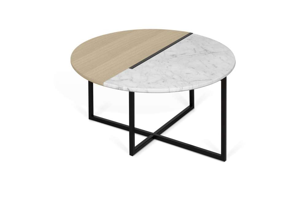 TEMAHOME - Sonata Coffee Table in White Marble / Light Oak  - 9003629228 veiw 4