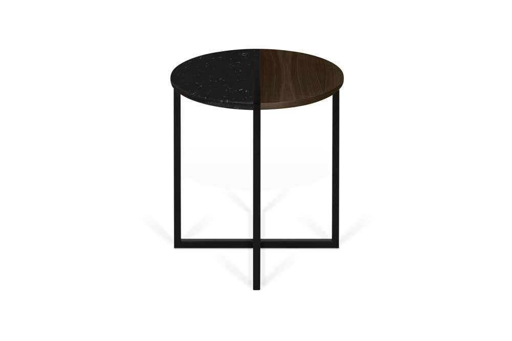 TEMAHOME - Sonata Side Table in Black Marble / Walnut - 9003629211 veiw 1