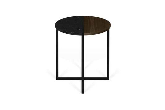 TEMAHOME - Sonata Side Table in Black Marble / Walnut - 9003629211 veiw 1