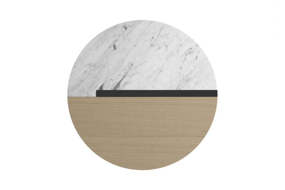 TEMAHOME - Sonata Side Table in White Marble / Light Oak  - 9003629204 veiw 4