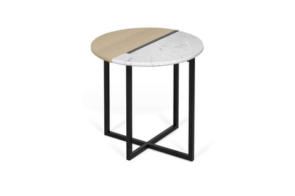 TEMAHOME - Sonata Side Table in White Marble / Light Oak  - 9003629204 veiw 5