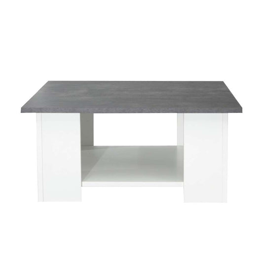TEMAHOME - Square 67 Coffee Table in White / Concrete Look - E2084A2198X00 veiw 1