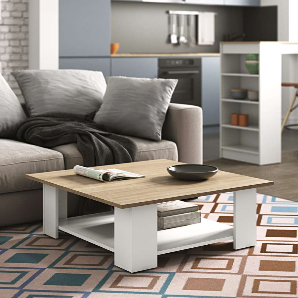 TEMAHOME - Square 67 Coffee Table in White / Oak Color - E2084A2134X00 veiw 5