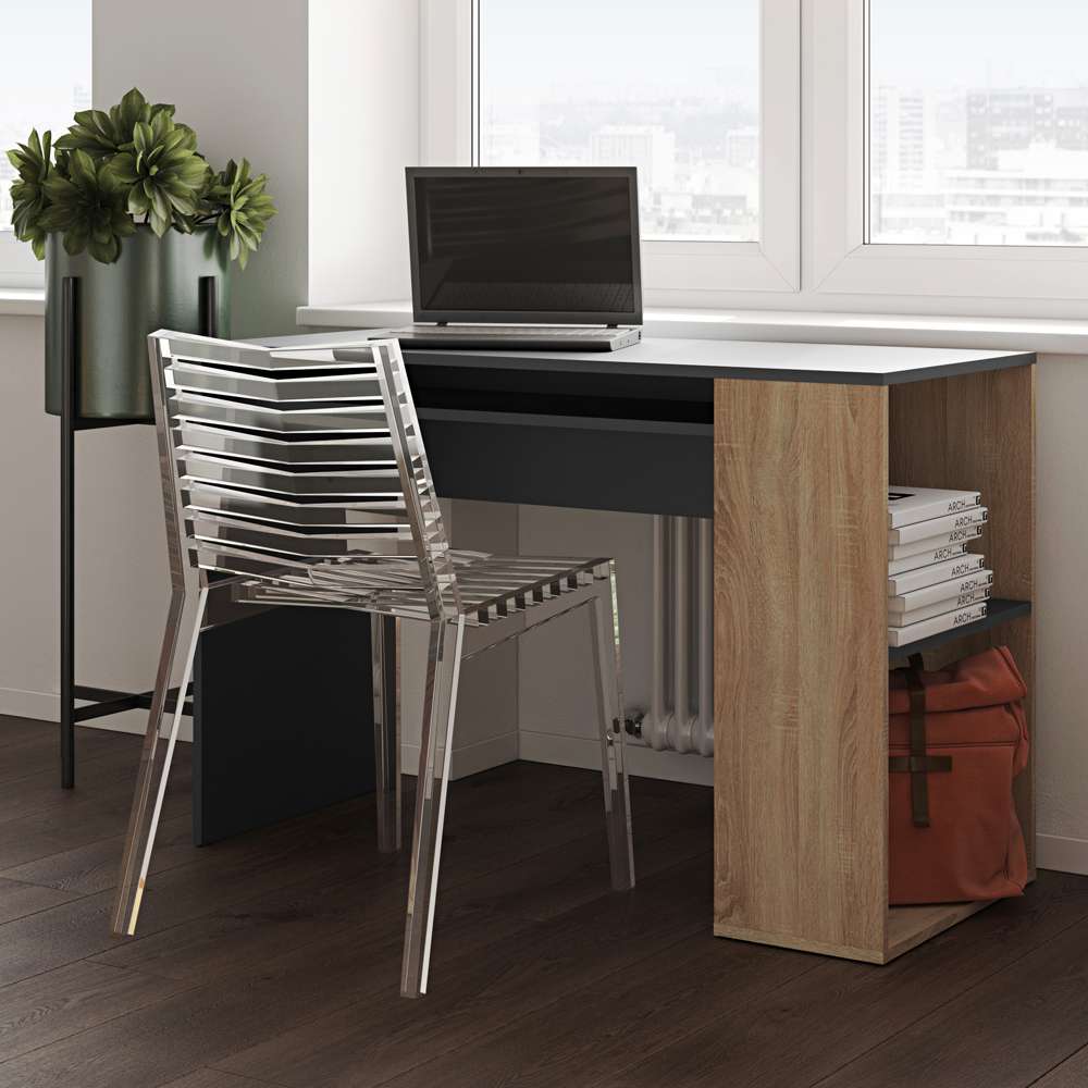 TEMAHOME - Yale Desk in Black / Oak Color - E1201A3476X00 veiw 6