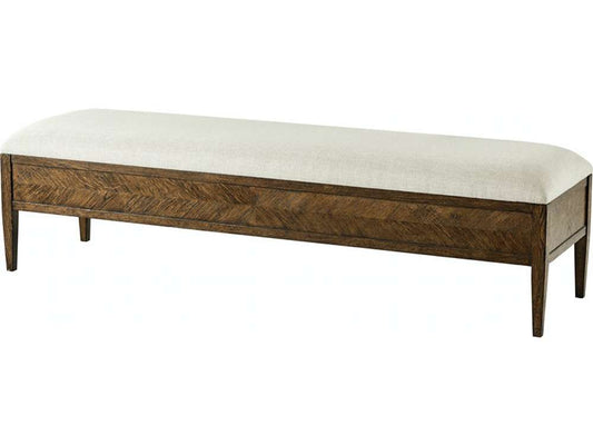 Theodore Alexander - Nova Bench in Dusk Finish - TAS44018-1BUT veiw 1