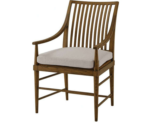 Theodore Alexander - Nova Dining Arm Chair III in Dusk Finish (Set of 2) - TAS41025-1BUT veiw 1