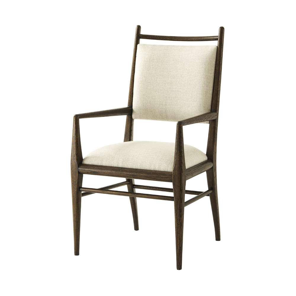 Theodore Alexander - Nova Dining Arm Chair II in Dusk Finish (Set of 2) - TAS41024-1BUU veiw 1