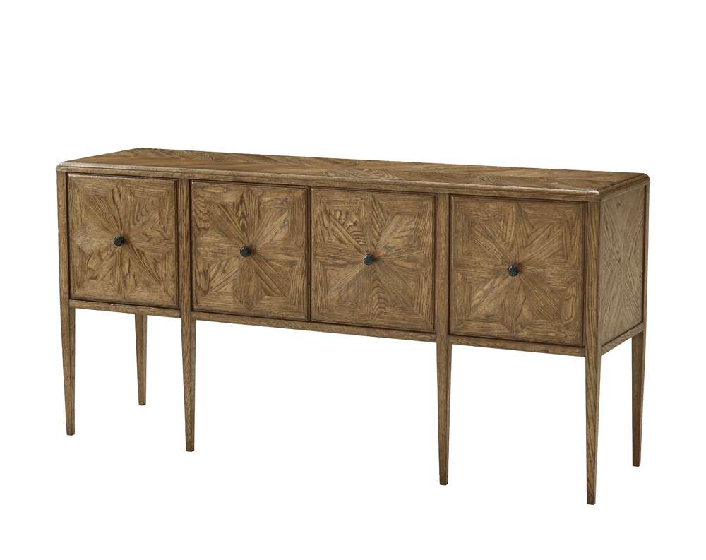 Theodore Alexander - Nova Four Door Rectangular Credenza in Dawn Finish - TAS61043-C253 veiw 1