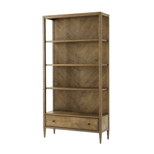 Theodore Alexander - Nova Open Bookcase in Dawn Finish - TAS63010-C253 veiw 1