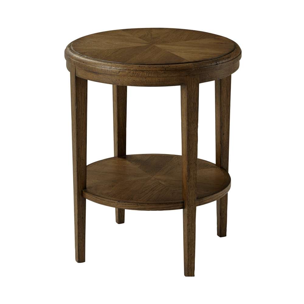 Theodore Alexander - Nova Two Tiered Round Side Table in Dusk Finish - TAS50083-C254 veiw 1