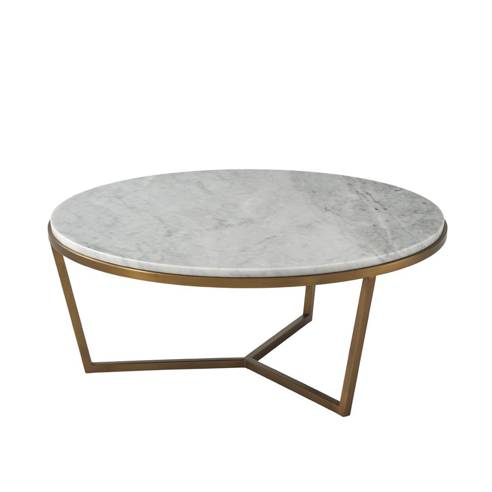 Theodore Alexander - TA Studio No. 4 Small Fisher Round Cocktail Table Marble - TAS51035-C096 veiw 1