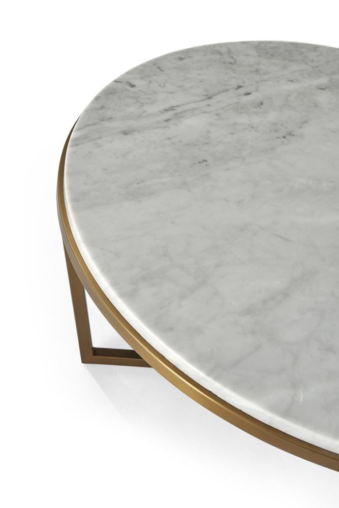 Theodore Alexander - TA Studio No. 4 Small Fisher Round Cocktail Table Marble - TAS51035-C096 veiw 2