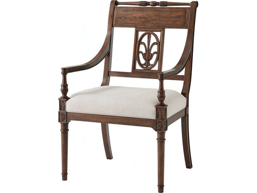 Theodore Alexander - Tavel The Iven Dining Armchair in Avesta Finish (Set of 2) - TA41001-1BHF_CLOSEOUT veiw 1