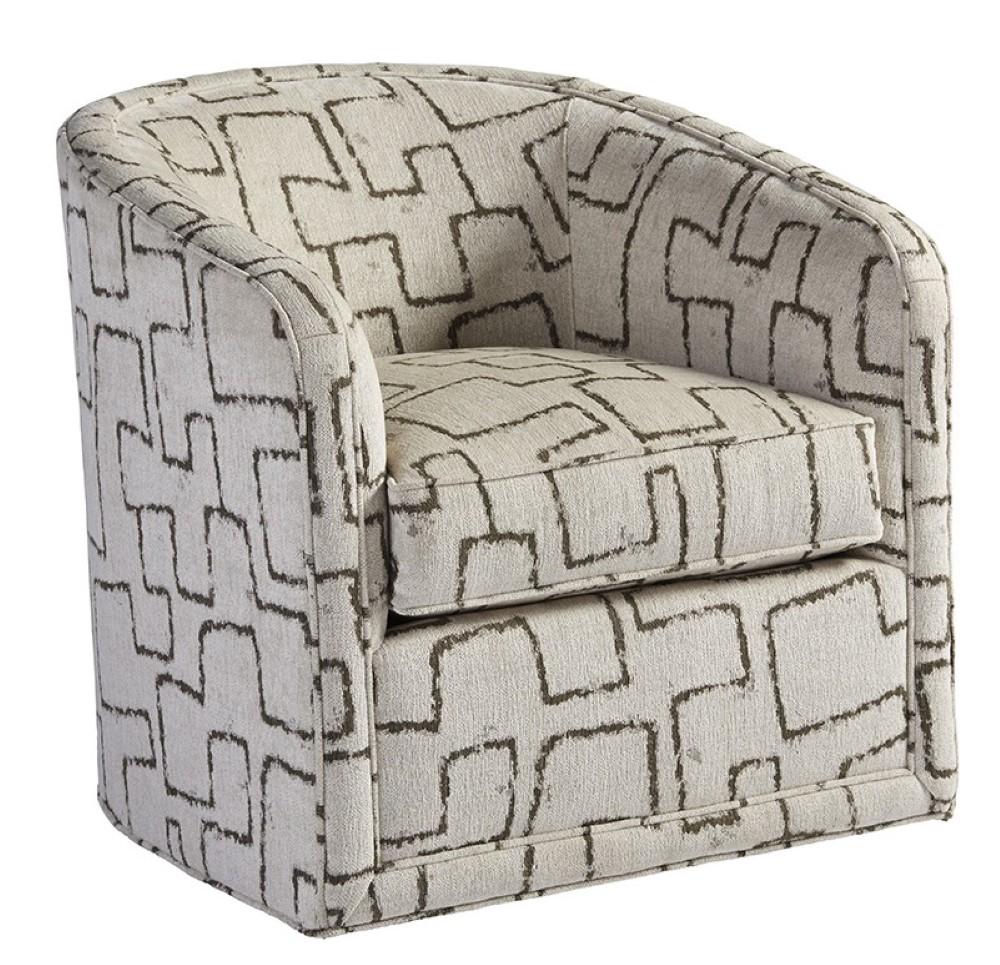 Tommy Bahama Home - Los Altos Colton Swivel Chair in Ivory and Brown - 01-7277-11SW-40 veiw 1