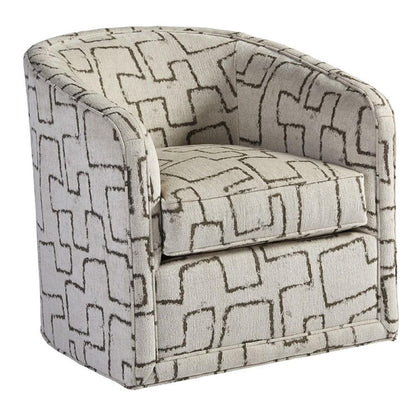 Tommy Bahama Home - Los Altos Colton Swivel Chair in Ivory and Brown - 01-7277-11SW-40 veiw 1