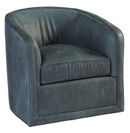 Tommy Bahama Home - Los Altos Colton Leather Swivel Chair in Smoke Gray - 01-7277-11SW-LL-40 veiw 1