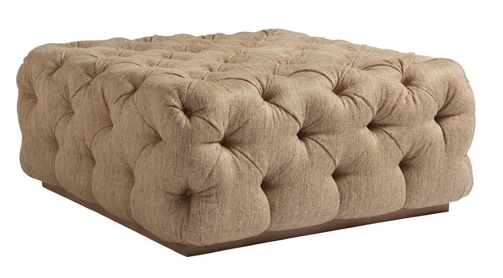 Tommy Bahama Home - Los Altos Laurel Cocktail Ottoman in Beige - 01-7288-44-40 veiw 1